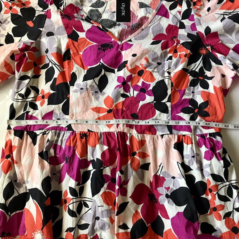 City Chic Trendy Plus Size Vintage Vibe Midi Dress Size‎ 20 - Picture 8 of 10
